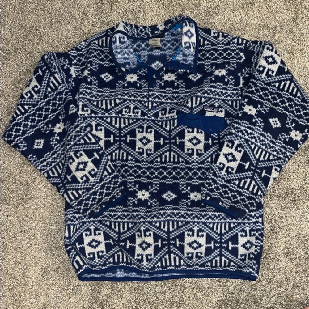 RARE Patagonia Nordic blue synchilla